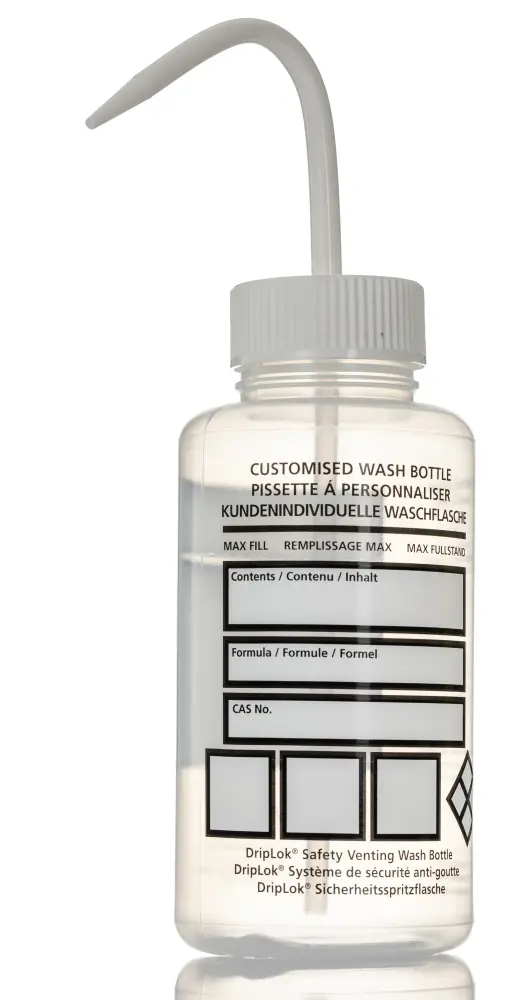 Frasco de laboratorio, 500ml, Polietileno de baja densidad