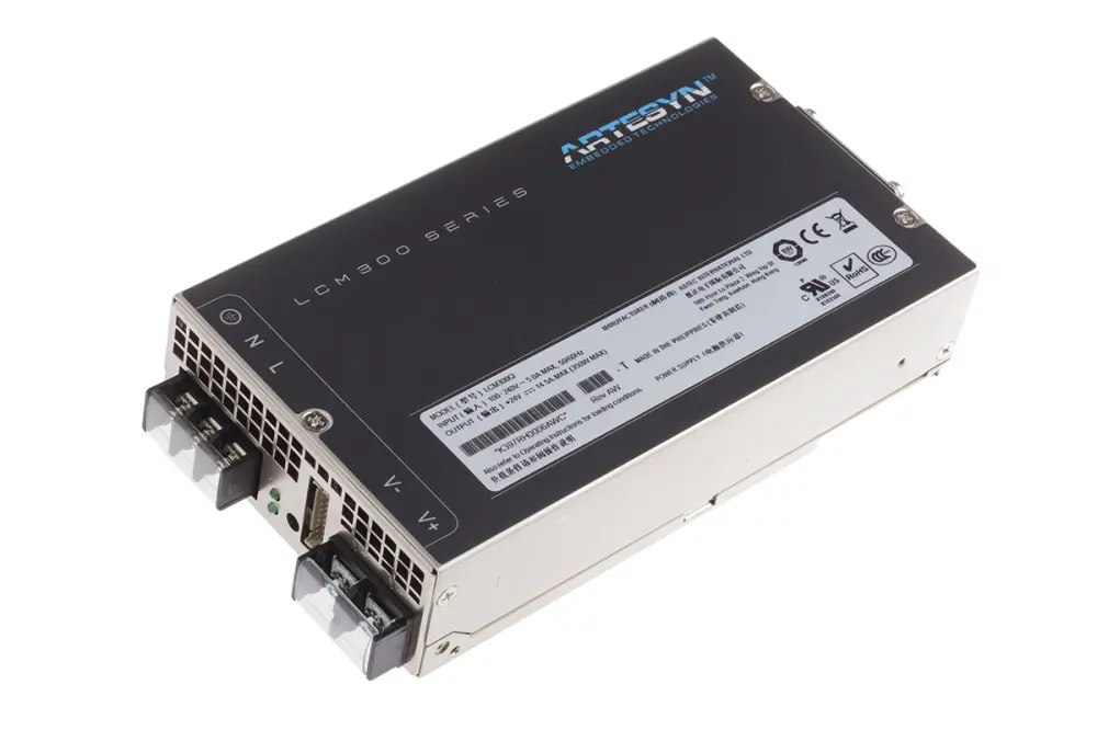 Fuente de alimentación conmutada Artesyn, 24V dc, 12.5A, 310W, 1 salida, para uso médico, Montaje en rack | LCM300Q -T