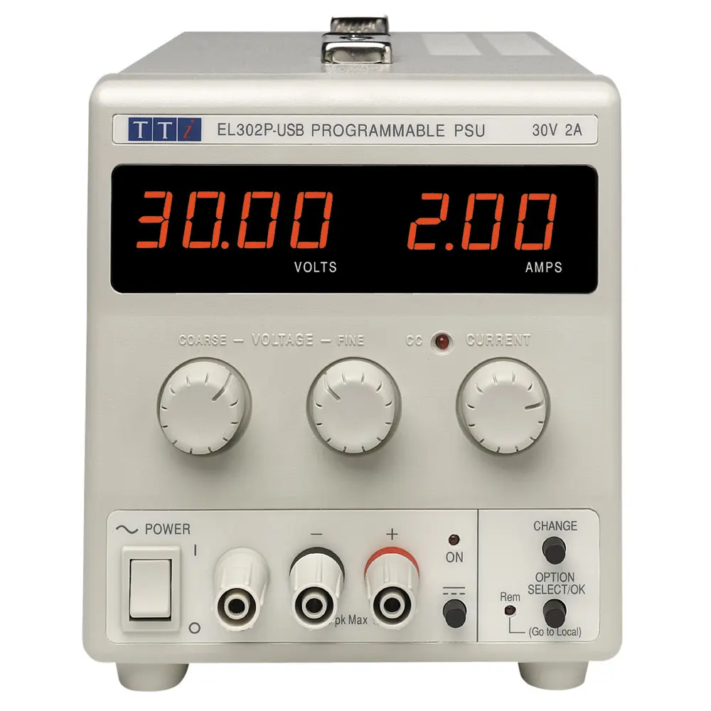 Fuente de alimentación Aim-TTi EL302-USB, calibrado UKAS, 1 salida, 0 → 30V, 0 → 2A, 60W