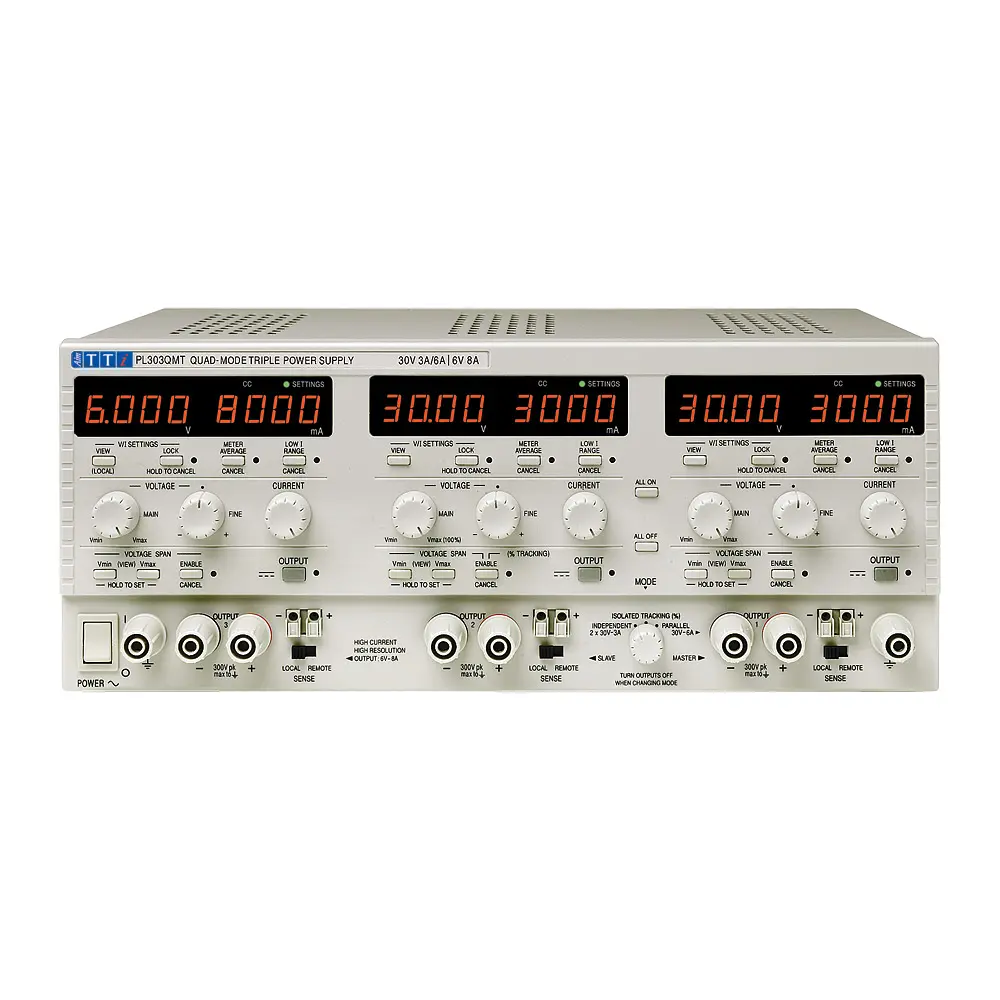 Fuente de alimentación Aim-TTi PL303QMT, 3 salidas, 0 → 30V, 0 → 3A, 228W