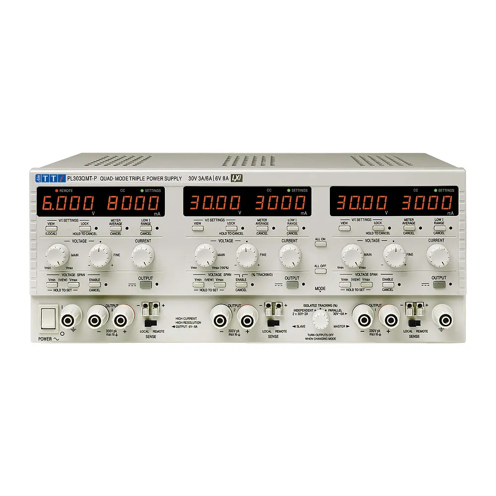 Fuente de alimentación Aim-TTi PL303QMT-P, 3 salidas, 0 → 30V, 0 → 3A, 94W