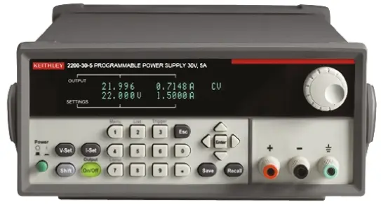 Fuente de alimentación Keithley 2200-30-5, calibrado RS, 1 salida, 0 → 30V, 5A, 150W