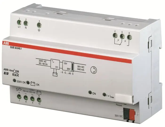 Fuente de alimentación de carril DIN ABB SU 30V dc 640mA | GHQ6310049R0111 SU/S 30.640.1