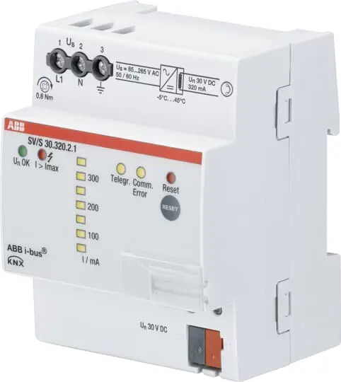 Fuente de alimentación de carril DIN ABB SV/S 30V dc 320mA | 2CDG110145R0011 SV/S 30.320.2.1