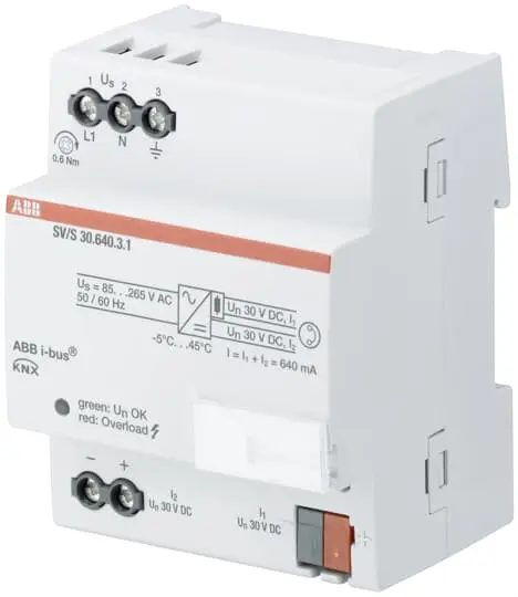 Fuente de alimentación de carril DIN ABB SV/S 30V dc 640mA | 2CDG110167R0011 SV/S 30.640.3.1