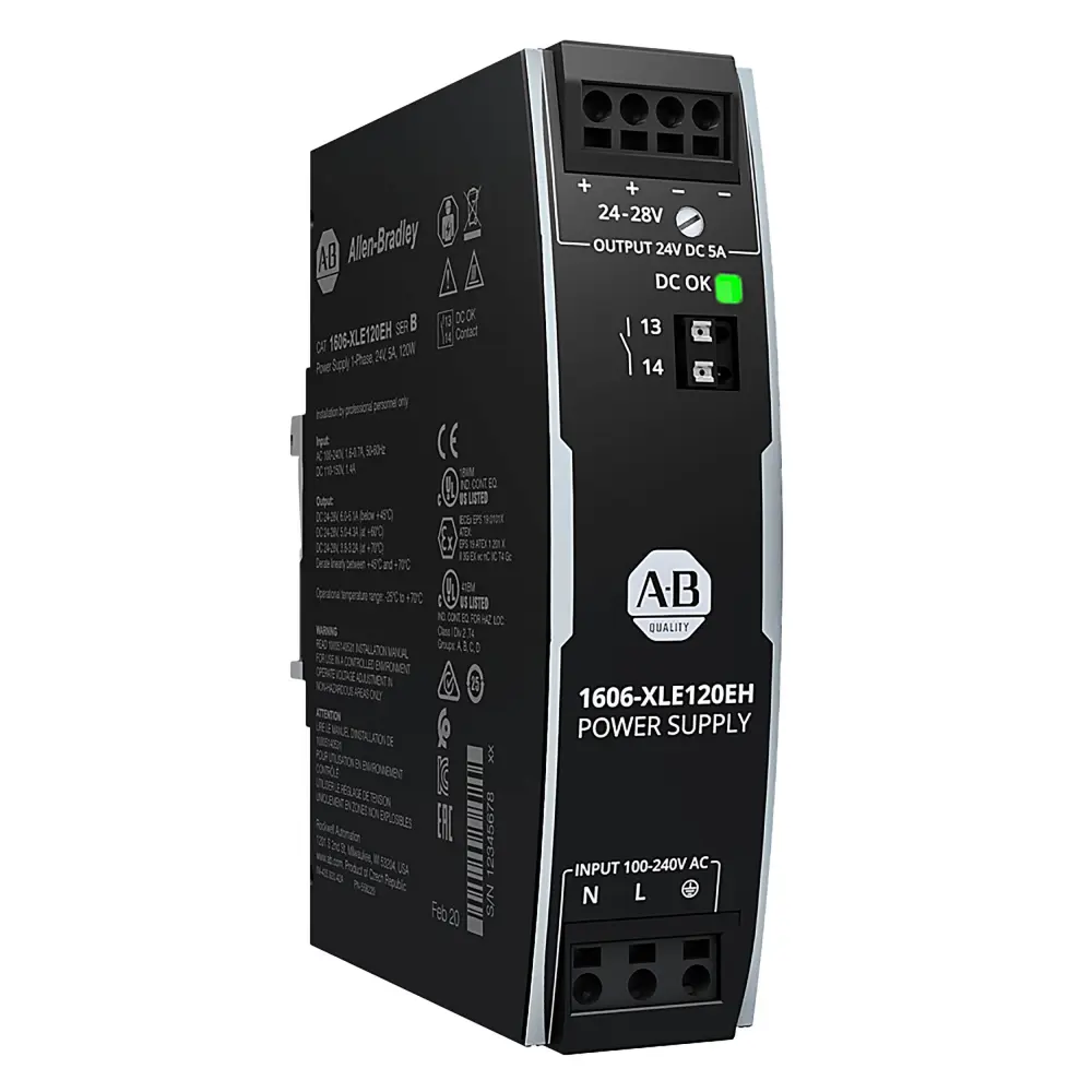 Fuente de alimentación de carril DIN Allen Bradley, 1606 24V dc 5A | 1606-XLE120EH