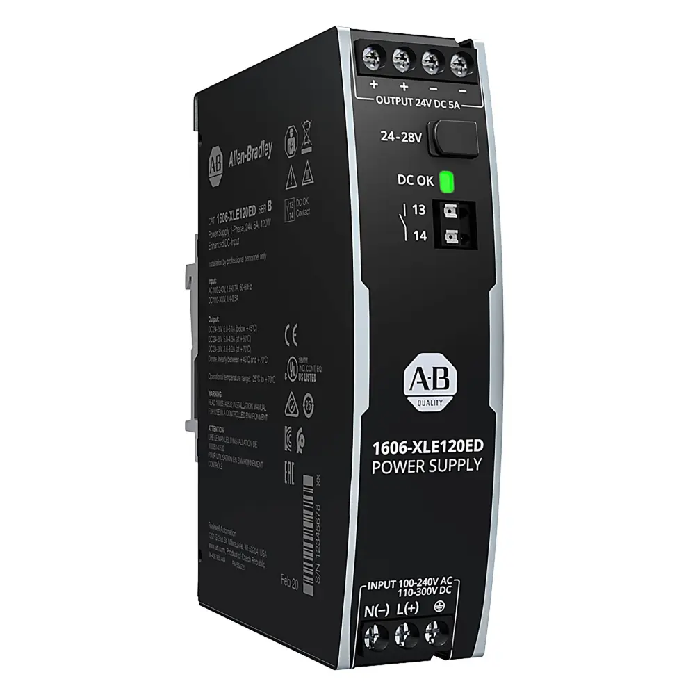 Fuente de alimentación de carril DIN Allen Bradley, 1606 24V dc 5A | 1606-XLE120EC