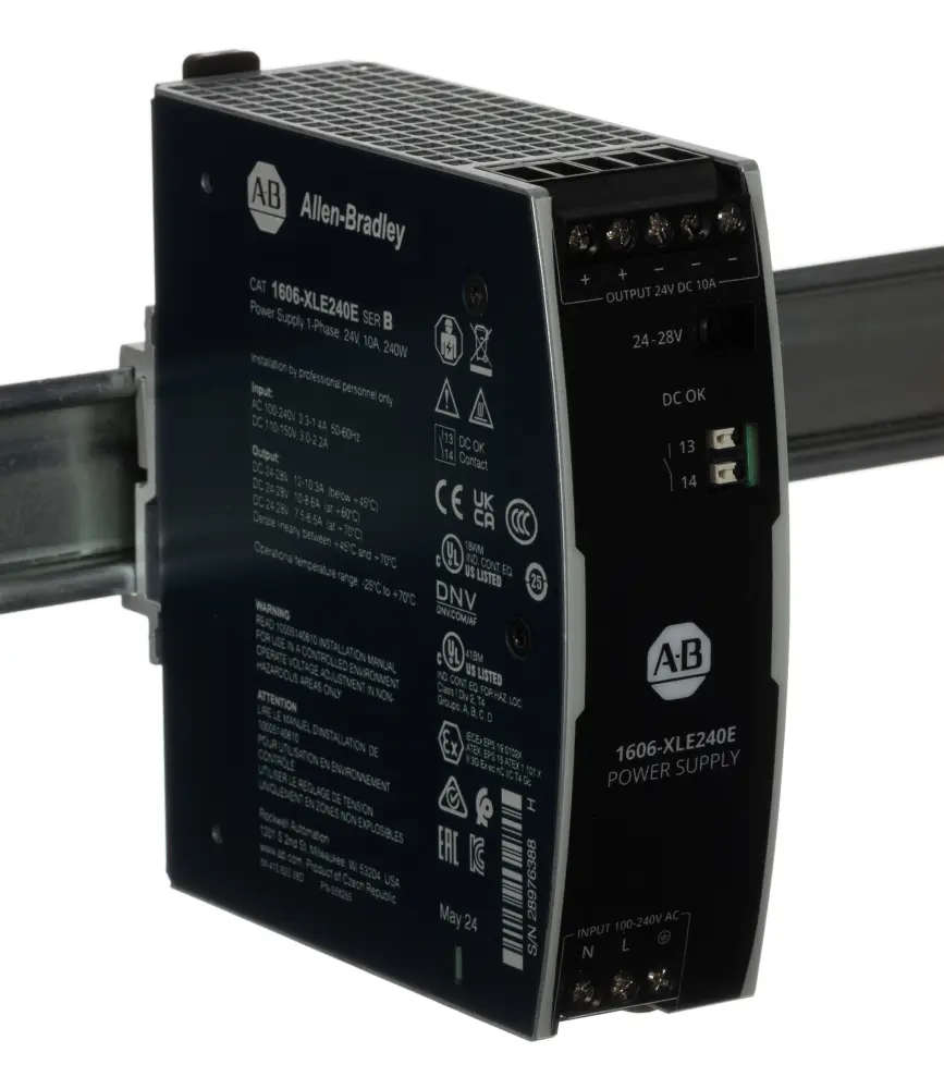 Fuente de alimentación de carril DIN Allen Bradley, 1606 24V dc 10A | 1606-XLE240E