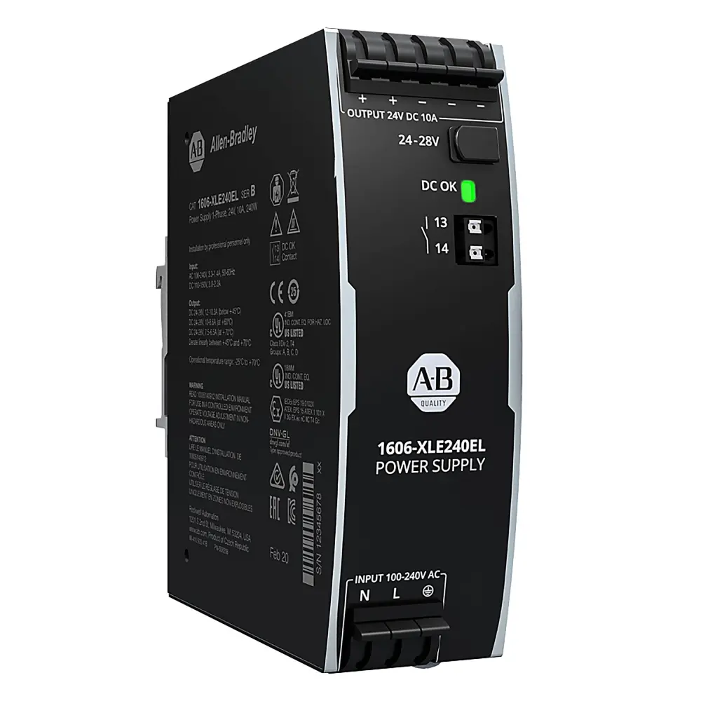 Fuente de alimentación de carril DIN Allen Bradley, 1606 24V dc 10A | 1606-XLE240EL
