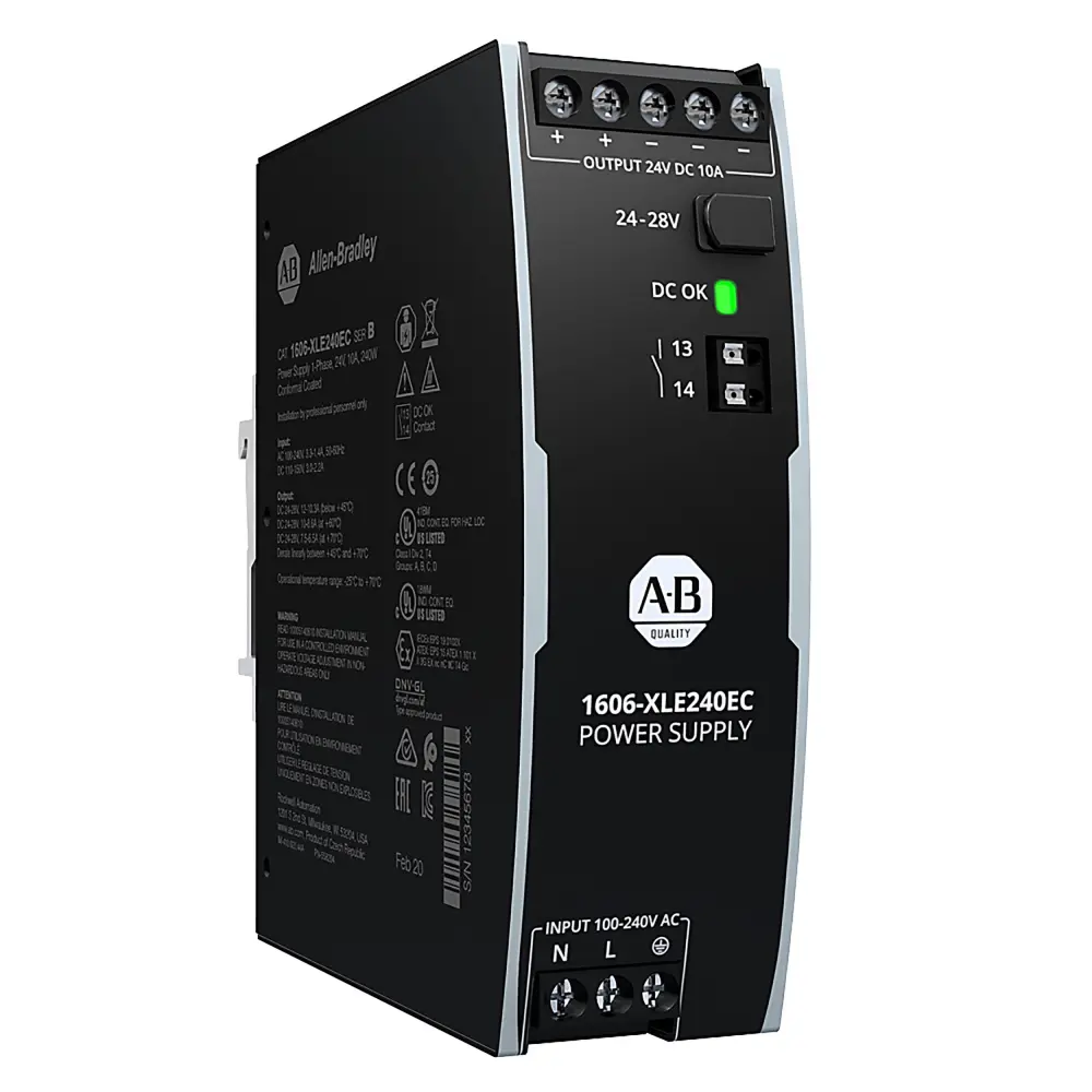 Fuente de alimentación de carril DIN Allen Bradley, 1606 24V dc 10A | 1606-XLE240EP