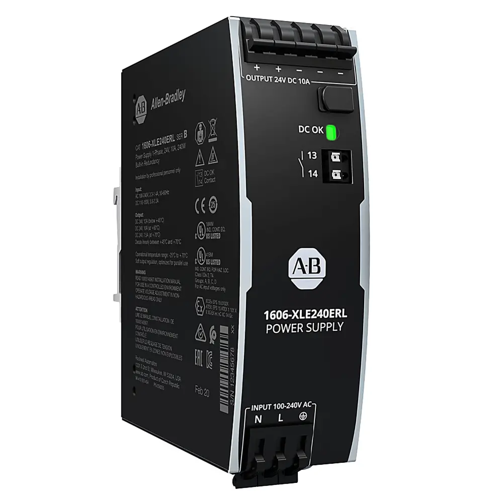 Fuente de alimentación de carril DIN Allen Bradley, 1606 24V dc 10A | 1606-XLE240ERL