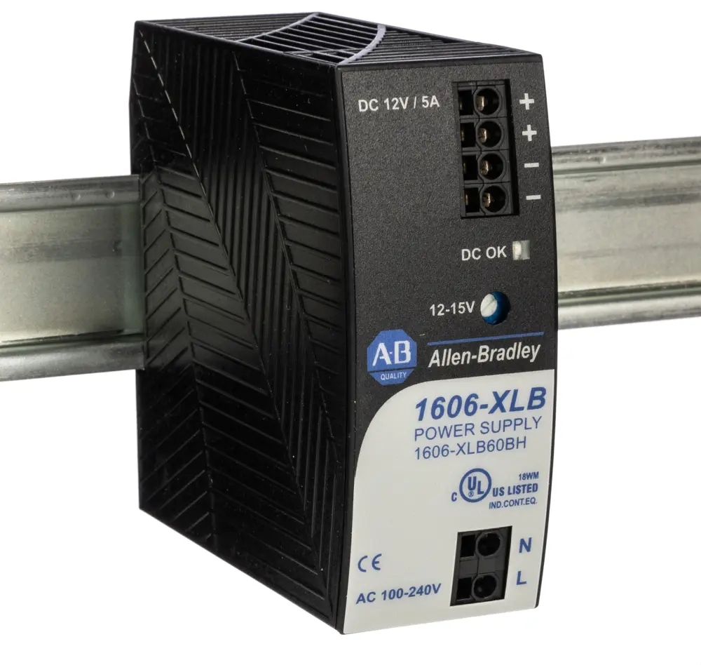Fuente de alimentación de carril DIN Allen Bradley, 1606 12V dc 5A | 1606-XLB60BH