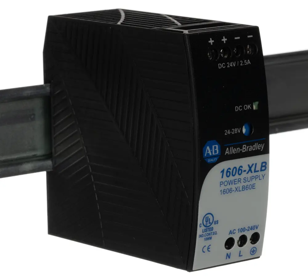 Fuente de alimentación de carril DIN Allen Bradley, 1606 24V dc 2.5A | 1606-XLB60E