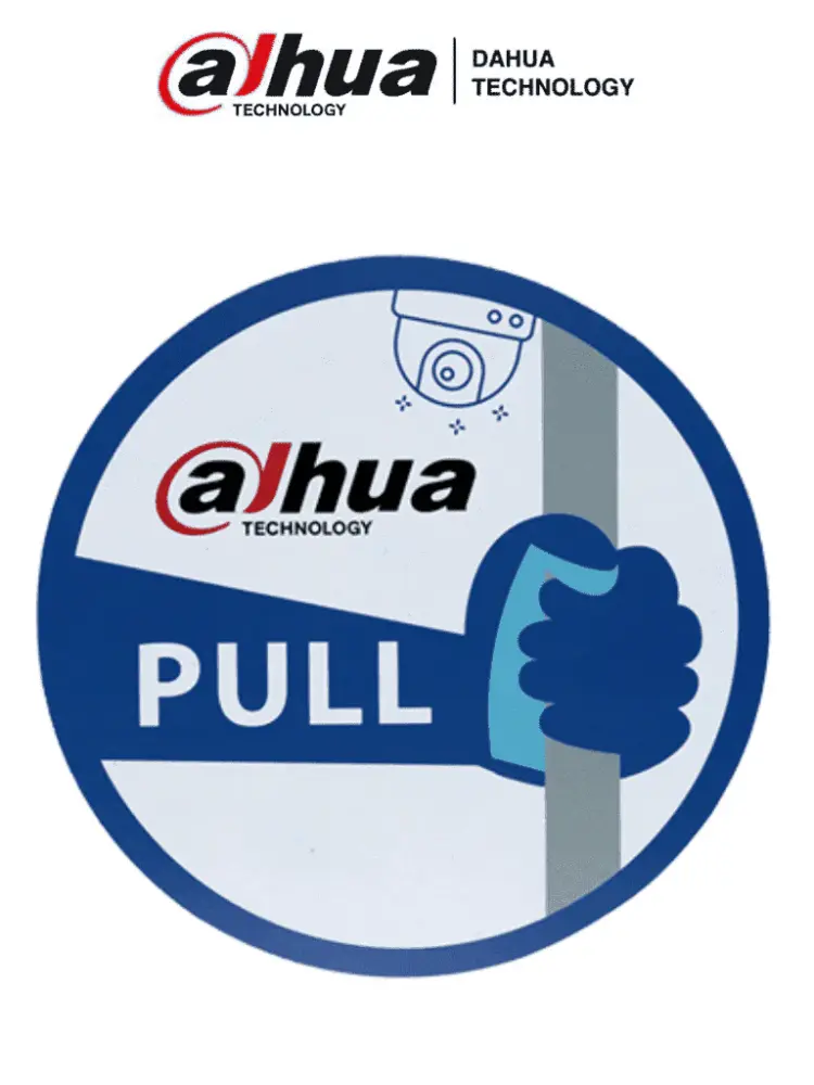 Cargador de Reemplazo DAHUA MATPRO041 - Calcomaní para Puertas/ Puertas de Cristal/ con Logo Dahua/ Promocional