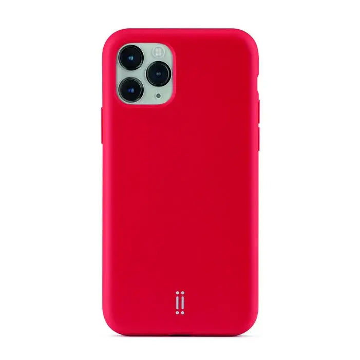 Funda para iPhone 11 Pro Max de silicona de Aiino - Rojo