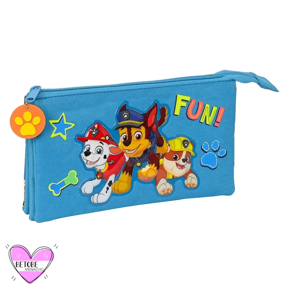 Estuche / Portatodo De Tres Compartimentos Paw Patrol / Patrulla Canina con Protección Antiestática
