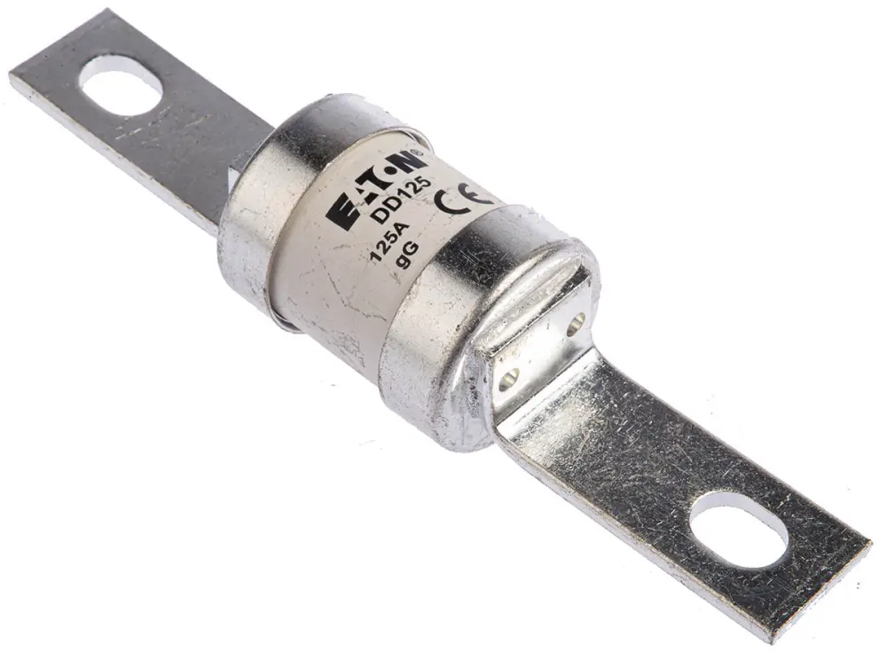Fusible de cuchillas perforadas centradas Eaton, B2, gG, 415V ac, 125A, BS 88, IEC 269 | DD125