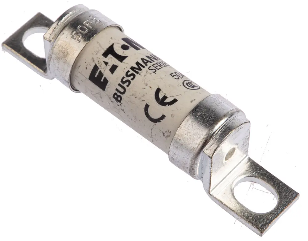 Fusible de cuchillas perforadas excéntricas Eaton, FE, aR, 690 V ac, 500V dc, 50A, FF, BS 88, IEC 269-4 | 50FE