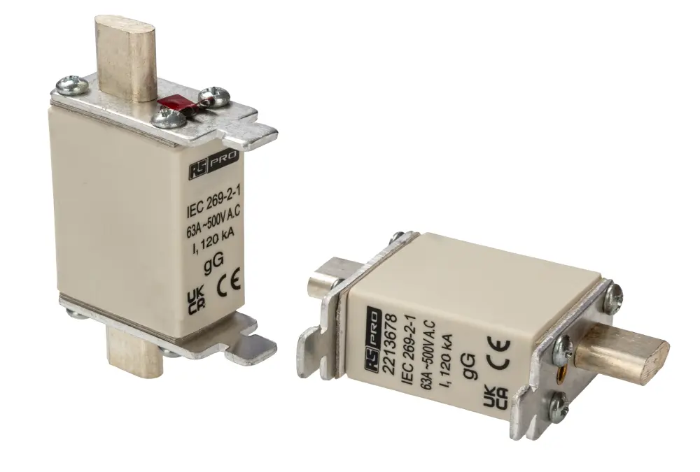 Fusible NH de cuchillas cuadradas , NH000, gG, 415V ac, 80A, F, IEC 60269-2