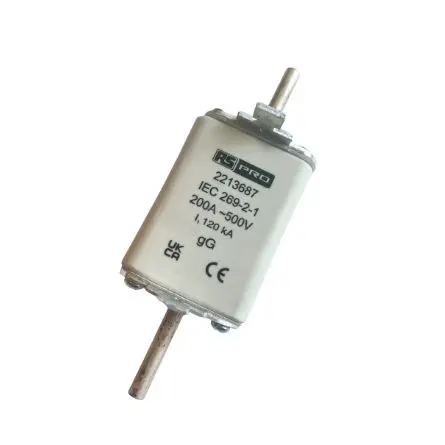 Fusible NH de cuchillas cuadradas , NH1, gG, 415V ac, 200A, F, IEC 60269-2