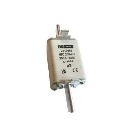 Fusible NH de cuchillas cuadradas , NH1, gG, 415V ac, 250A, F, IEC 60269-2