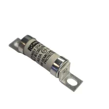 Fusible de cuchillas perforadas excéntricas , aR, 350 V dc, 690V ac, 25A, IEC 60269-4/BS 88-4