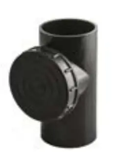 TE avec regard 50 x 50 mm Wavin PE - Réf. 3702405009