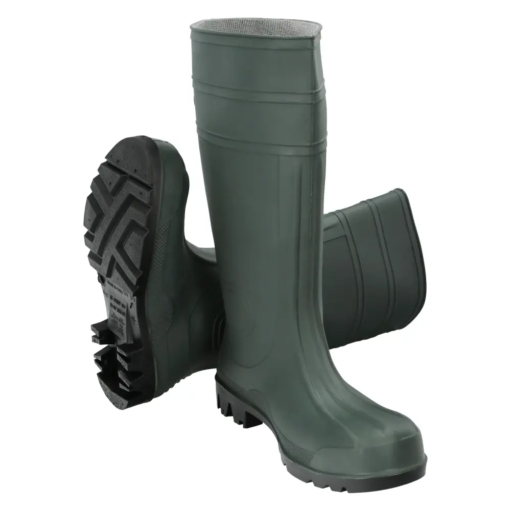 Certificado CE Botas Goma Altas Verdes Seguridad Nº 43 (Par)
