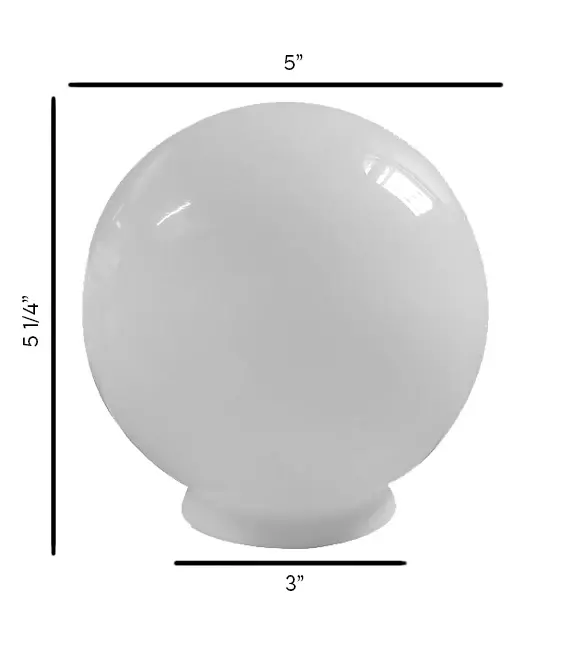 CF-01 Globo de cristal R5 Opalino Estilo Futurista
