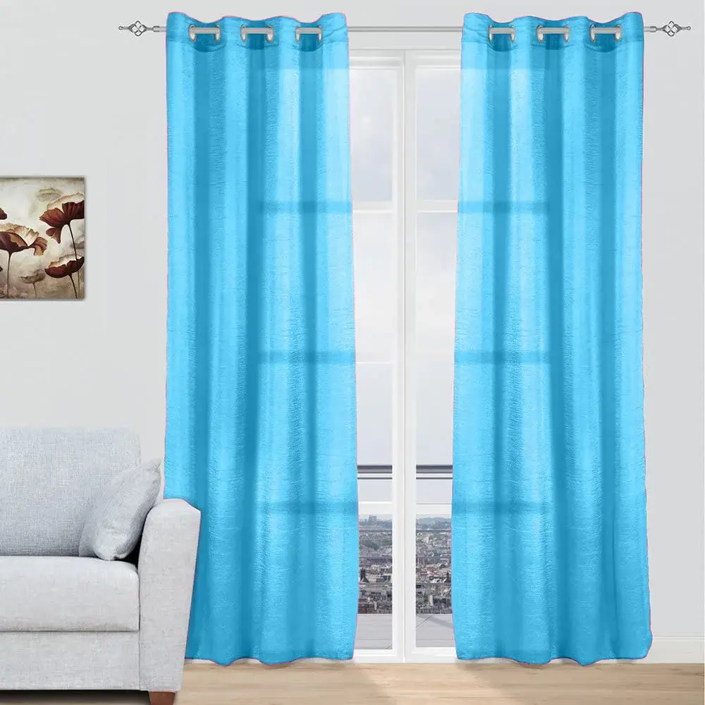Cortinas modernas translucidas - Turquesa | Envío Rápido y Garantí