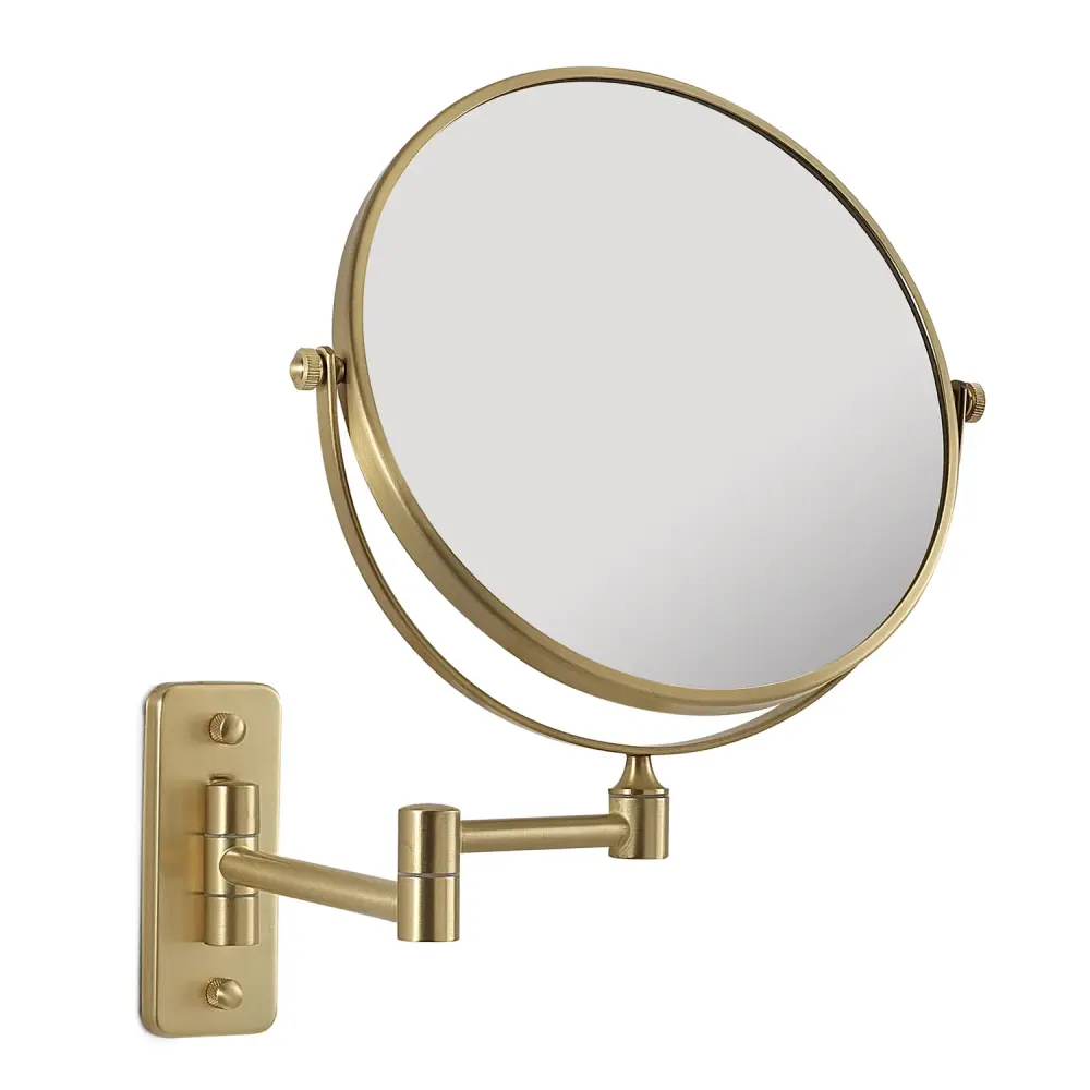 Espejo aumentador Gaia de Gedy - Oro mate (Modelo V2)