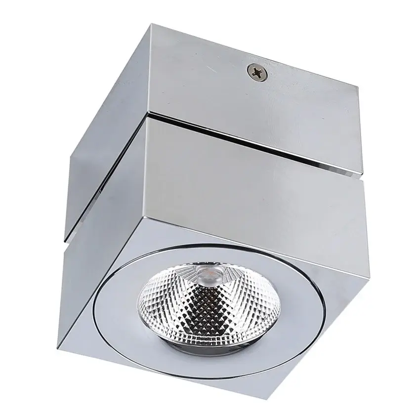 Foco Superficie LED 7W Abatible COB Cromo con Grabación 4K