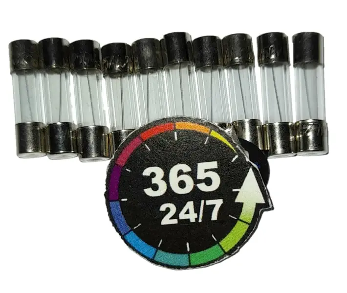 FUSIBLE 5x20 CRISTAL 0,5A 250V (10 unidades) | Polarizado | Bluetooth