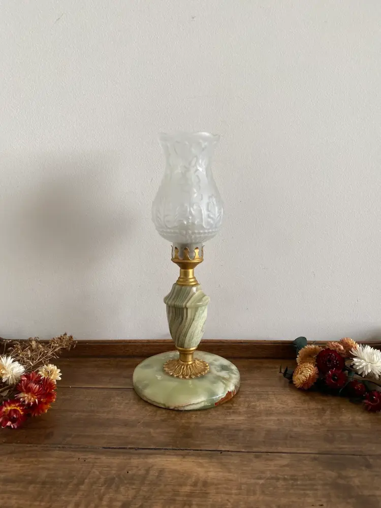 Lampe électrique en pierre d'onyx para Navegación en Vivo