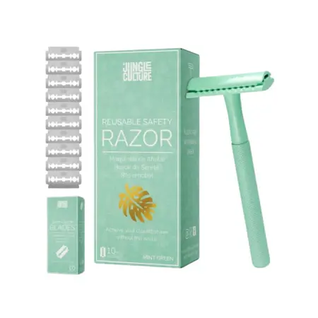 Maquinilla de Afeitar Verde Menta con Grabación 4K