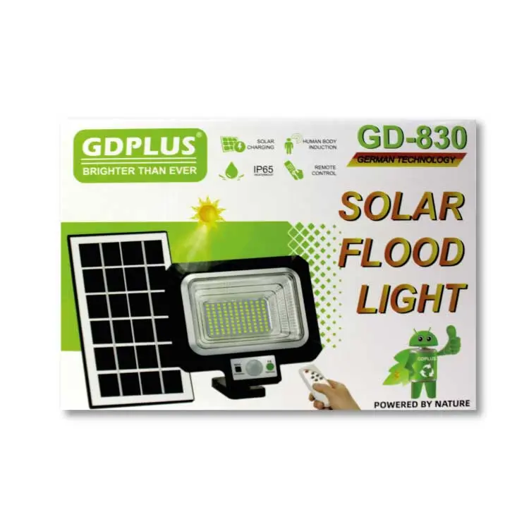 PANEL DE LUZ SOLAR - GD-830 | Polarizado | Bluetooth