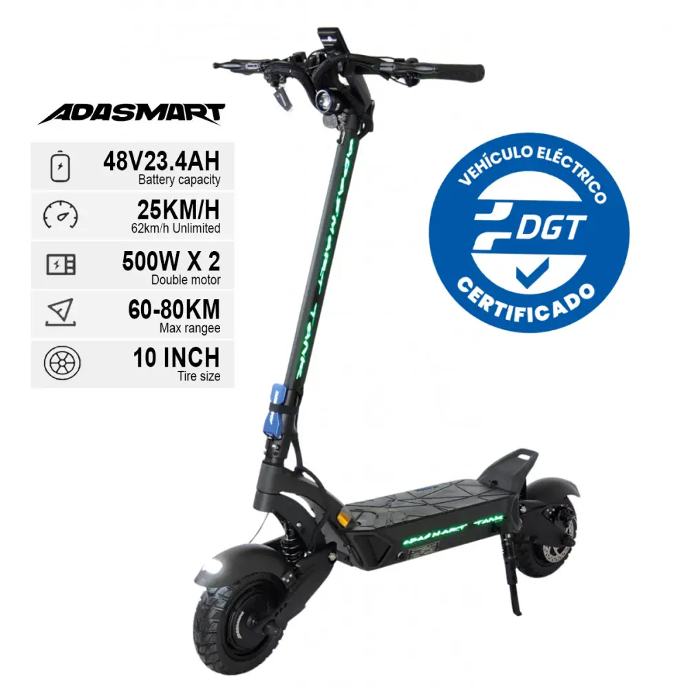 Patinete Adasmart Tank GEMELO 48V 23,4Ah EVE