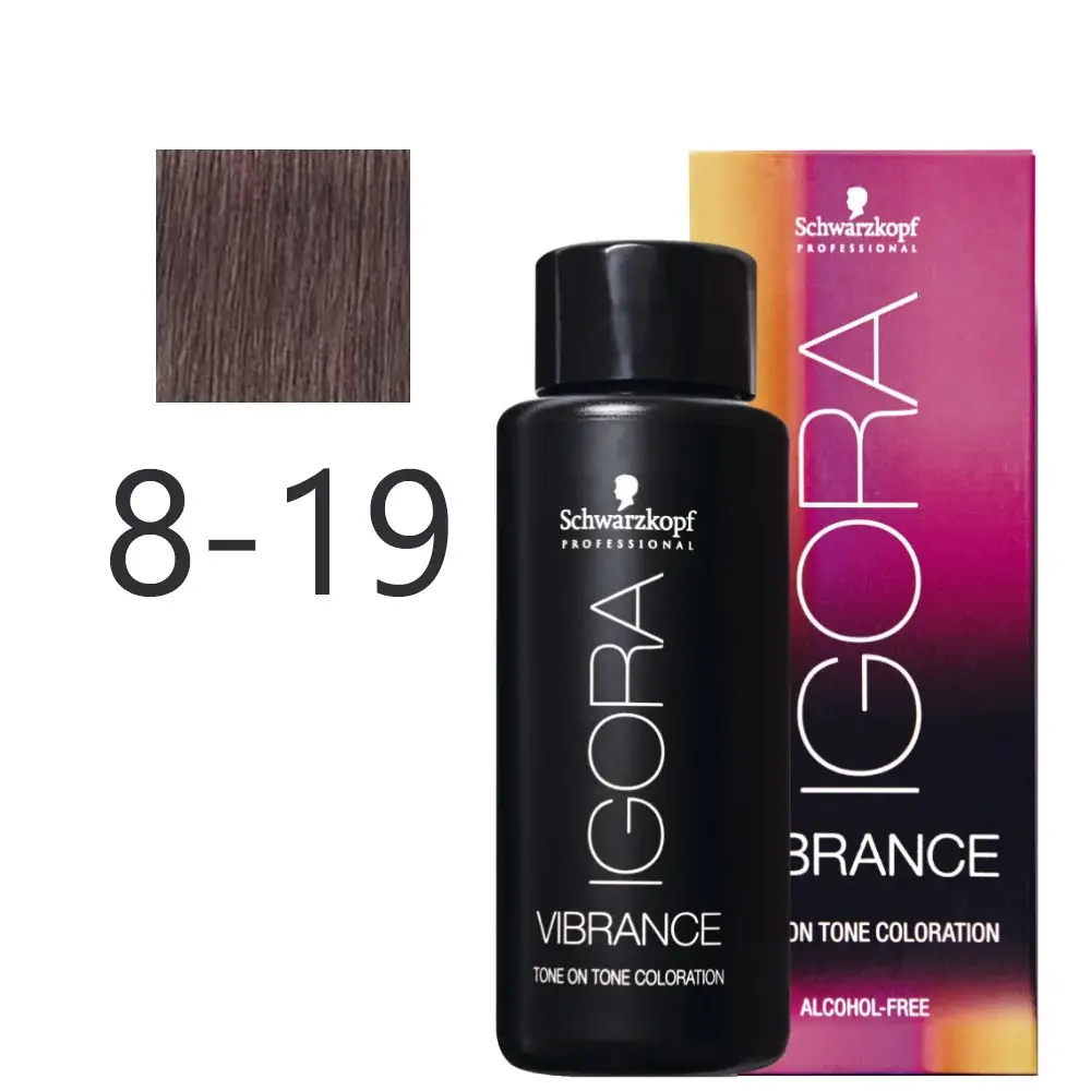 Schwarzkopf - Tonalizador Igora Vibrance 8-19 Rubio Preciso Ceniza Violeta 60 ml