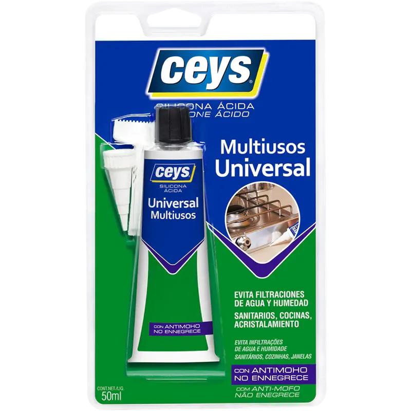 Silicona universal translúcida 50 ml Ceys