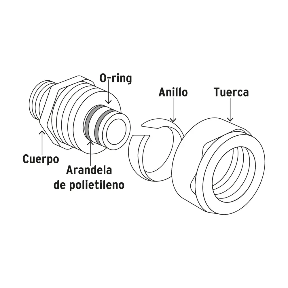 Cable de Vídeo Componente Tee para PEALPE, 3/8', Foset