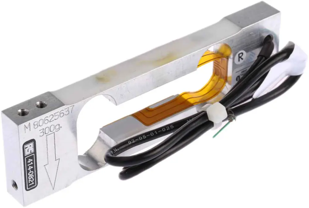 Célula de carga de punto único Tedea Huntleigh, 0.3kg, con Conexión de cable, carcasa de Aluminio, 110 mm | 1004-00.3-J...