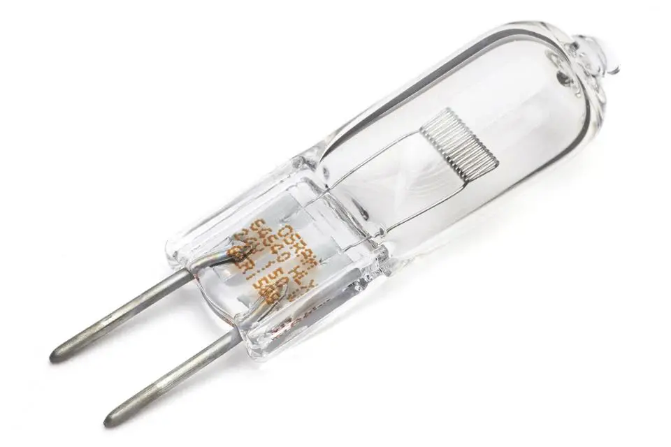 2 PIN FOTO 24v 150w FCS HLX G6.35 64640 OSRAM con Trípode de Mesa Incluido