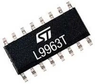 Circuito integrado de baterí de backup, SO16N, 64 pines, 18mA | L9963T-TR STMicroelectronics