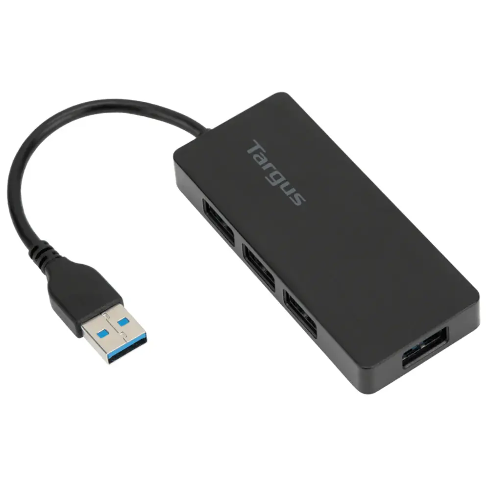Hub USB Targus ACH124US | 4 puertos | USB 3.0 para Trabajo Remoto