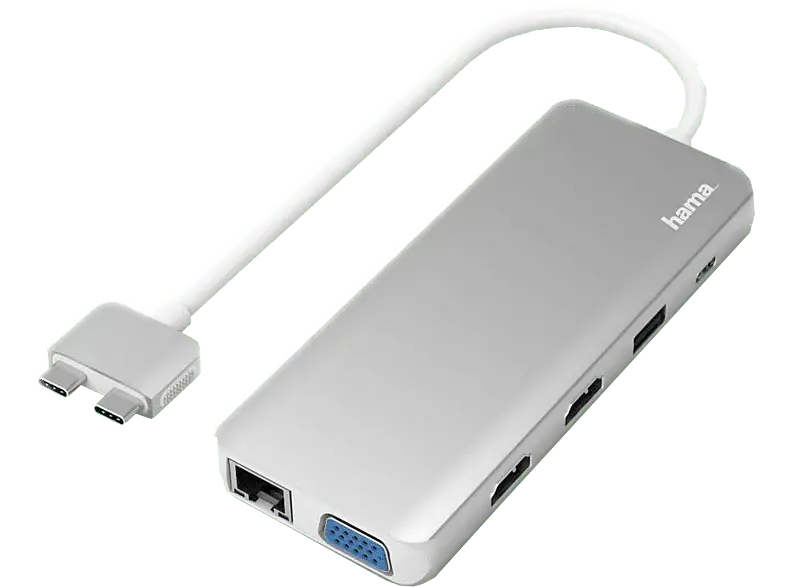 Hub USB-C HAMA Hub USB-C pour MacBook Air & Pro 12 ports (00200133)