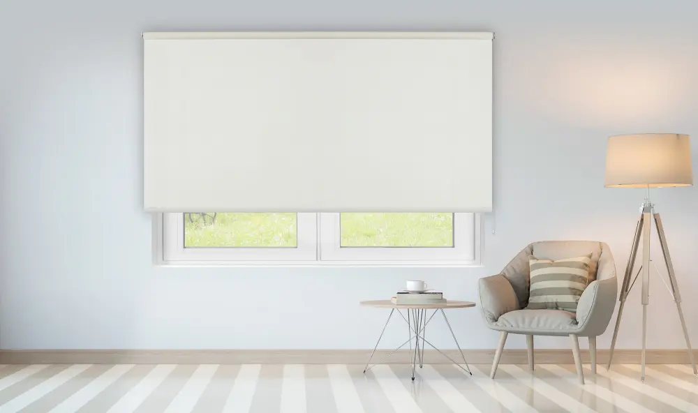 Estor enrollable traslúcido chela blanco 120x250
