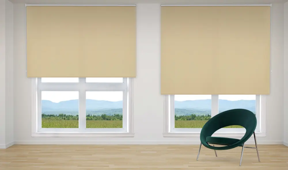 Estor enrollable traslúcido l2000 nacarade naranja 150 x 190cm