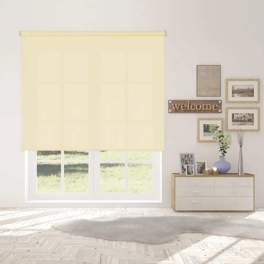 Estor enrollable traslúcido shape hueso 90 x 190cm