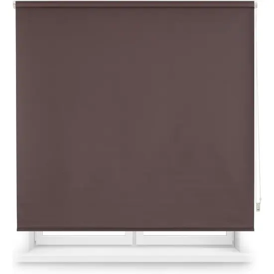 Estor opaco enrollable premium 80x220 marrón turbio