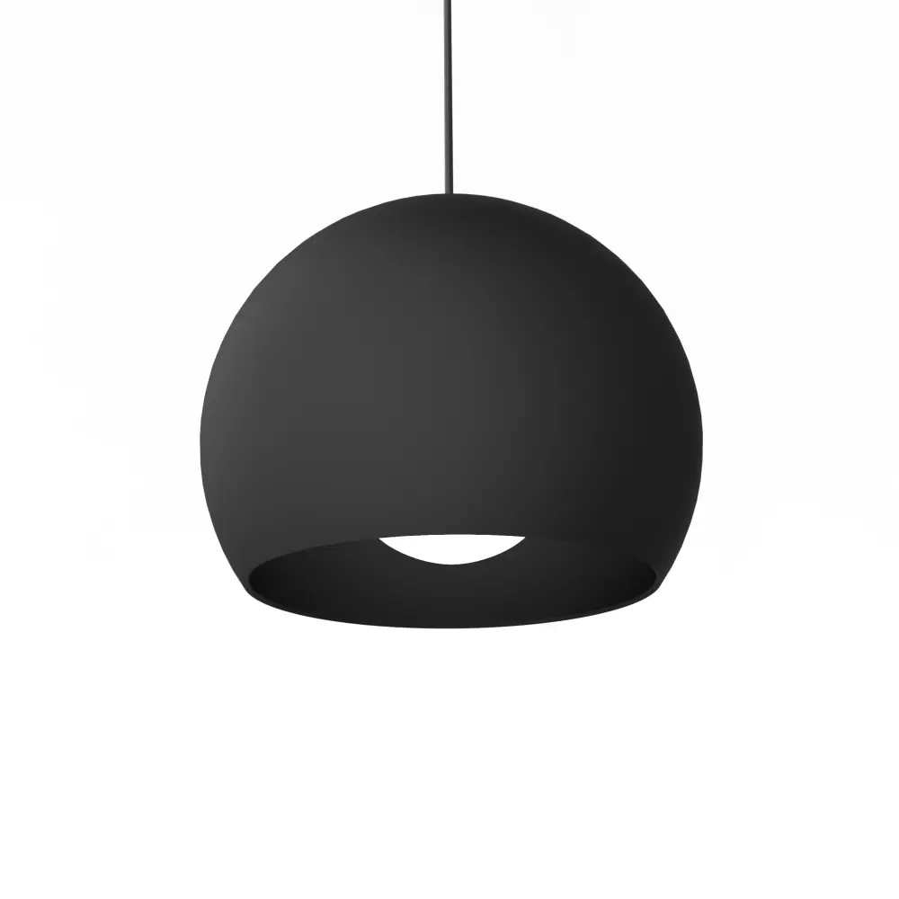Joe lámpara pendiente, 1x E27, max 42w, negro mate, d.25cm